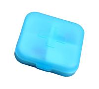 Tnfeeon Petite Boîte de Pilule Boîte de Voyage Organisateur l'Organisateur, Mini-Titulaire Porte-Porte-pilules Contenant Rangement Portable avec 4 Compartiments, pour Les Suppléments Vitamines