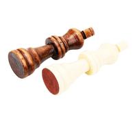 Tnfeeon Pièces d'échecs en Bois, Jeu de Stratégie fabriqué à la Main pour la Croissance Intellectuelle et l'interaction Familiale, 32 Pièces d'échecs en Bois, Taille de Voyage Portable, Parfait
