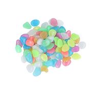 Tnfeeon Pierres Lumineuses, Galets Fluorescents Colorés, Résine de Haute qualité, Décoration Extérieure Accrocheuse pour Allées de Jardin et Décoration de la Maison (Multicolore)