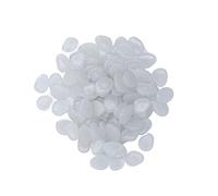 Tnfeeon Pierres Lumineuses, Galets Fluorescents Colorés, Résine de Haute qualité, Décoration Extérieure Accrocheuse pour Allées de Jardin et Décoration de la Maison (White)
