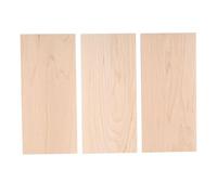 Tnfeeon Plaque de Placage de Tête de Guitare en Bois d'érable, Paquet de 3 pour la Restauration de Guitare Folk Classique, Matériau en érable Massif, Convient aux Guitares Standard de 8 X 3,66 X 0,08