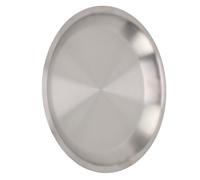 Tnfeeon Plateau à Pizza Rond perforé, Plateau de Service en Acier Inoxydable 304 au Design Moderne pour la Maison et Le Restaurant (Assiette Ronde)