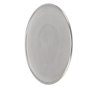 Tnfeeon Plateau à Pizza Rond perforé, Plateau de Service en Acier Inoxydable 304 au Design Moderne pour la Maison et Le Restaurant (Plaque à Mailles Fines)