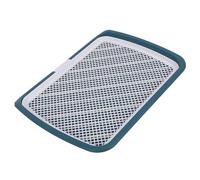 Tnfeeon Plateau d'apprentissage de la propreté pour Chiot, Bac à Litière Réutilisable pour Chiens, Support de Coussinets Lavables pour Pipi 19,7x26 Pouces pour Une Utilisation en Intérieur (Blue)