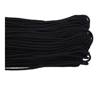 Tnfeeon Polyester Multi-Fonction Cordon Parachuter Délicat en Tricot d'escalade Corde à Linge 15m / 50 Pieds Idéal pour Le Camping/Sauvetage Noir (100)
