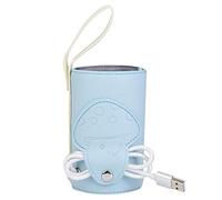 Tnfeeon Porte-biberon USB pour bébé Porte-biberon de Lait Portable Chauffe-biberon Gardien pour bébé Isolation pour Nourrisson Thermostat Nourrissant Lait Alimentaire (Bleu)