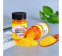 Tnfeeon Poudre Jaune Hautement Soluble, Traitement Efficace pour Poissons d'ornement, Bouteille de 65 G, Idéale pour Les Poissons Paresseux et la Prévention des Blessures (Yellow)