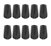 Tnfeeon Protecteurs de Pointe en Caoutchouc pour Bâtons de Randonnée avec Joint Métallique, Diamètre Intérieur de 11 Mm pour Routes Humides et Sentiers Escarpés, Adhérence et stabilité Améliorées