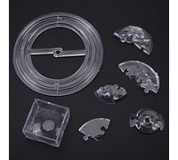 Tnfeeon Puzzle en Cristal 3D en Forme de Saturne Translucide à Assembler Soi-même Améliore l'intelligence et Stimule la Coordination, Modèle de 40 Pièces pour Adultes et Adolescents, Décoration de