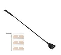 Tnfeeon Racleur D'algues pour Aquarium avec Lame à Angle Droit, pour | Poignée en Plastique trempé, Lame Douce et Tranchante, Lame Remplaçable, Couvercle Protecteur Se Transformant en Pelle à