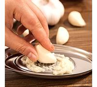 Tnfeeon Râpe à Gingembre en Acier Inoxydable, Design élégant avec Presse-ail et Râpe à Fromage pour la Cuisine, Parfait pour les Amateurs de Sushi et de Sashimi (Argent_2)