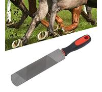 Tnfeeon Râpe à Sabot de 8 Pouces, Lime en Fer à Cheval avec Poignée Flexible, Outil de Lime de Maréchal-ferrant en Acier au Carbone, Convient aux Sabots de Cheval, de Chèvre, de Vache,