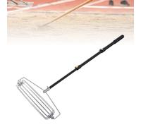 Tnfeeon Râteau de Nivellement de Pelouse, 44,68 X 18,19 Pouces, Outil de Niveau de Cour à Long Manche Réglable, Niveleur D'aménagement Paysager pour Terrain de Golf, Sol, Sable,