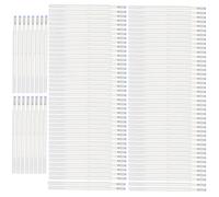 Tnfeeon Recharge de Stylo Marqueur pour Tissu, Pointe en Acier de Haute dureté, Encre Sensible à la Couleur, Idéale pour les Projets de Couture et de Broderie, 100 Pièces (WHITE)