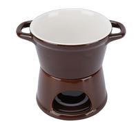 Tnfeeon Réchauffeur de Beurre en Céramique pour Faire Fondre le Fromage et le Chocolat, Parfait pour les Rassemblements Intimes Tasse à Fondue au Chocolat, Tasse à Fondue au (BROWN)
