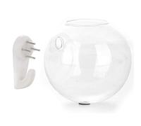 Tnfeeon Récipient à Poisson en Acrylique Transparent, Vase à Poisson Suspendu Durable, Parfait pour la Décoration de la Maison et du Bureau, Taille 10x10 Cm pour Les Affichages Aquatiques