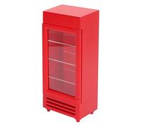 Tnfeeon Réfrigérateur Vertical Miniature en Bouleau pour Maison de Poupée, Finition Vert Menthe, 7,1 X 2,8 X 2,0 Pouces pour Les Ensembles de Jeux Passionnés, Ajoute du Réalisme aux Scènes de