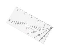 Tnfeeon Règle de Marge de Couture, Guide de Couture Magnétique pour un Alignement Précis des Points, les Quilters et les Bricoleurs Utilisent un Outil en Acier Inoxydable Acrylique de 5,5 X 2, (clair)