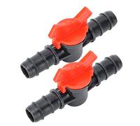 Tnfeeon Régulateur de Poisson 2 Pièces, Clapet Anti-Retour Unidirectionnel en Plastique, pour Contrôle du Débit d'eau d'aquarium et Pompe à Air, Connecteur 10mm (14mm)