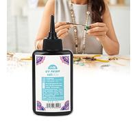 Tnfeeon Résine UV Colle Douce à Séchage Rapide pour la Fabrication de Bijoux avec Finition Cristalline Durcissement UV Rapide et Application Précise dans la Décoration Intérieure, l'artisanat de