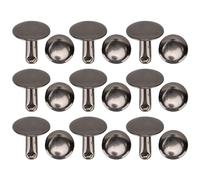 Tnfeeon Rivets à Double Capuchon, Boutons Métalliques en Fer, Ensemble de 200 Pièces Haute capacité, Bords Lisses, Conception Durable pour Réparation de Bricolage et Touches Décoratives sur Jeans,
