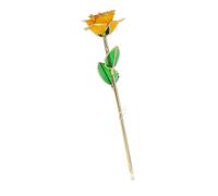 Tnfeeon Rose Dorée, Véritable Rose Plaquée Or 24 Carats élégamment Conçue, Symbole d'amour éternel pour Les Anniversaires, la Saint-Valentin, Fabriquée à la Main avec Précision pour Un Souvenir