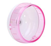 Tnfeeon Roue de Hamster, Rouleau Silencieux en Plastique pour Petits Animaux de Compagnie, Jouet d'exercice Sûr pour Hamsters, Souris et Cochons d'Inde - 4,53 X 4,53 X 3,54 Pouces (Pink)