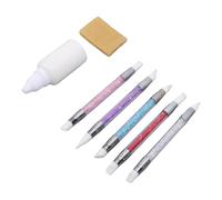 Tnfeeon Ruban de Masquage Liquide pour Peinture à l'aquarelle Ruban de Masquage Liquide à Séchage Rapide avec Ensemble d'applicateur de Gomme 30 Ml Fournitures d'art pour Artistes Débutants