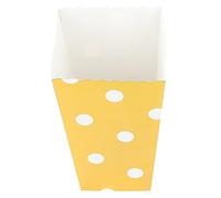 Tnfeeon Sacs à Pop-corn Rayés, Boîtes à Friandises, Gobelets à Pop-corn en Papier Debout avec 3 Styles pour Fête D'anniversaire, Soirée Cinéma, Paquet de 60 (Boîte à à pois estampés à chaud)