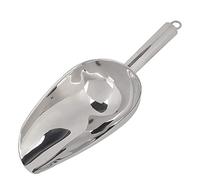 Tnfeeon Scoop de Glace en Métal pour Congélateur, Scooper en Acier Inoxydable pour Machine à Glace, Seau, Bar, Cuisine, Fêtes, Cubes Polyvalents pour Cubes, Pop-corn, Farine, Bonbons, (12 onces)