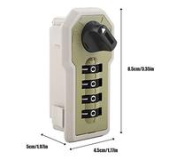 Tnfeeon Serrure à Combinaison d'armoire, Serrure à Came Codée à 4 Chiffres en ABS avec e Secours, Installation sans Outil, 10 000 Codes, 8,5 X 4,5 X Cm pour Tiroir, Boîte aux Lettres, Casier,