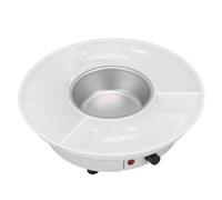 Tnfeeon Service à Fondue Pot à Fondue électrique avec Chauffage Stable, 10 Fourchettes pour Faire Fondre le Fromage au Chocolat, Ensemble Compact de 1,5 Lb, Soirées de Rendez-vous, Petites Fêtes,