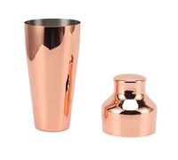Tnfeeon Shaker à Cocktail Simple et Moderne de Style Français, Mélange isolé à Double Paroi pour Garder les Boissons Fraîches sans Condensation, Couvercle Doseur Inclus pour une Mesure Précise de