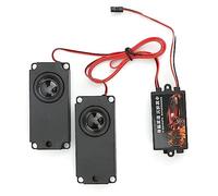 Tnfeeon Simulateur Sonore de Moteur RC, Kit d'effets Sonores de Véhicule pour Voitures RC à l'échelle 1/10, 10 Sons Réglables en Volume, Installation Rapide, Compatible avec Les Modèles 94123,