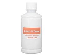 Tnfeeon Solvant de Peinture à L'huile 250 Ml, Essence Minérale sans Odeur, Diluant à Faible Odeur pour Peinture à Base D'huile et Nettoyant pour Pinceaux, Substitut de Térébenthine de
