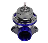 Tnfeeon Soupape de Décharge 40 Mm, Vanne de Surpression Réglable Diamètre Intérieur 65 Mm en Alliage D'aluminium ABS pour Protection de L'admission Moteur (BLUE)