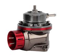 Tnfeeon Soupape de Décharge 40 Mm, Vanne de Surpression Réglable Diamètre Intérieur 65 Mm en Alliage D'aluminium ABS pour Protection de L'admission Moteur (rouge)