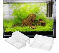 Tnfeeon Support de Couvercle en Verre pour Aquarium, Clips de Support en Acrylique pour Aquariums, Installation Facile avec Plusieurs Tailles pour Les (10mm)