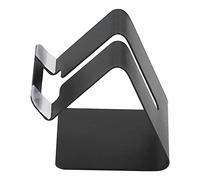 Tnfeeon Support de Téléphone Portable, Angle de Vision Réglable, Support en Aluminium Léger pour Tablettes et Téléphones Portables dans l'étude de Cuisine de Bureau (Black)