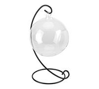 Tnfeeon Support en Fer en Verre Marco Big Terrario, Un Beau Design du Sol du Ballon, pour Créer Une Atmosphère Rafraîchissante dans la Salle de Bain