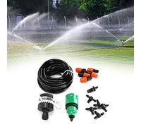 Tnfeeon Système de -irrigation Automatique, Arrosage Précis pour Jardins avec Tuyau de 16 Pieds et 13 Accessoires, Idéal pour Balcon, Pelouse, Patio, Serre, Utilisation par les Jardiniers Amateurs