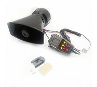 Tnfeeon Système de Sonorisation de Haut-Parleur de Sirène de Voiture 12 V 100 W avec Sélection de 7 Tons, Microphone à Main pour Un Son d'avertissement de 300 Pieds, adapté aux Camions, Bateaux,