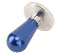 Tnfeeon Tampon à café Expresso, Bourrage de Précision pour une densité Uniforme du Marc, Base Plate de 58 Mm, Poignée en Bois, Idéal pour les Baristas et les Cafés à la Maison (BLUE)