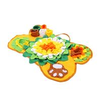 Tnfeeon Tapis d'alimentation pour Chiens de Petite, Moyenne et Grande Race, Portable, Interactif, en Forme d'os, avec Poches Cachées, Polaire Antidérapant, 16,54 X 24,41 Pouces, Tapis à Renifler