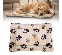 Tnfeeon Tapis de Lit pour Chien en Peluche Doux et Confortable Lavable, Coussin Couchage Chaud L'intérieur la Maison, Solution Repos Chiens Chats 71,1 X 49,29 Cm