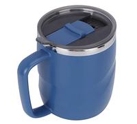 Tnfeeon Tasse à Boire en Acier Inoxydable, Matériau 304, Tasse à café de 400 Ml pour la Randonnée, les Voyages, la Pêche, une Utilisation Intérieure et Extérieure (Bleu sous-marin)