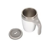 Tnfeeon Tasse à café à Agitation Magnétique Automatique, en Acier Inoxydable, Tasse Agitation Automatique d'une capacité de 380 Ml pour les Voyages au Bureau, Idéale pour Mélanger les Boissons