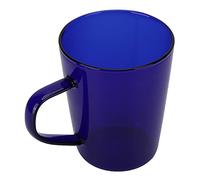 Tnfeeon Tasse à thé en Verre Borosilicate, Résistante à la Chaleur avec Poignée Ergonomique, Tasse Thermique Transparente pour Cafés et Usage Domestique, 13 à 356 °F, capacité de 380 Ml (BLUE)