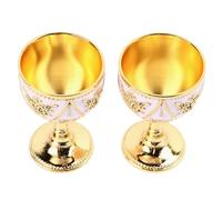 Tnfeeon Tasse à Vin en Métal Vintage, Gobelet gaufré en Alliage de Zinc, Expérience de Consommation élégante pour les Amateurs de Vin ou de thé (#1)