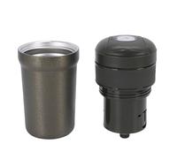 Tnfeeon Tasse de Moulin à café, Tasse de Voyage Isolée en Acier Inoxydable pour café Frais Moulu en Déplacement, Taille Compacte de 7,7x3,7 Pouces Garde les Boissons au Chaud Longtemps, Mécanisme de